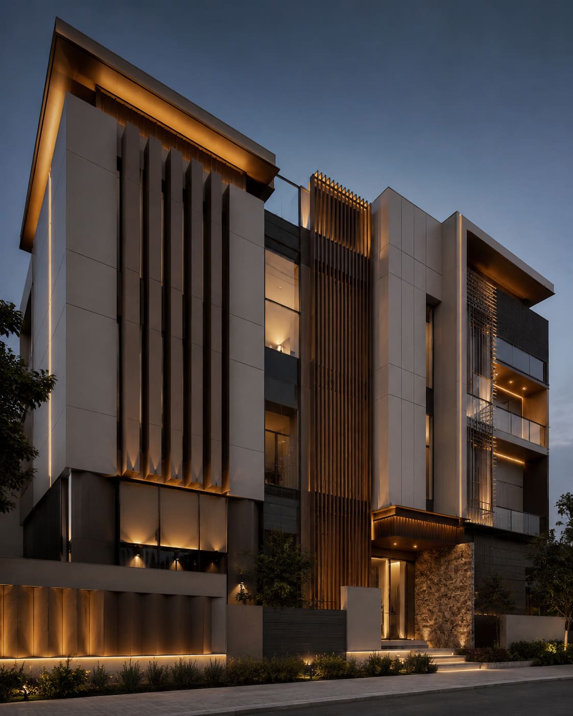 3D Elevation Work in Karimnagar by Hakimi Aluminium and Glass