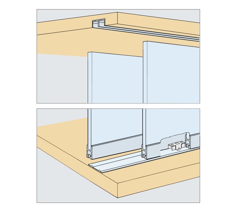ENOX Glass Cabinet Sliding Fitting EGSF - 001 A