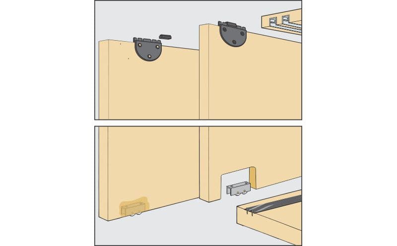 ENOX Wardrobe Sliding Fitting ESLD - 073