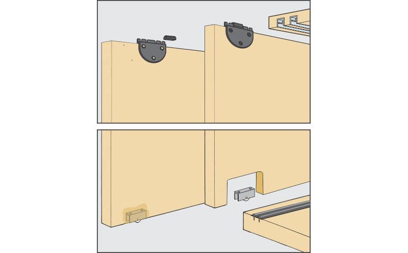 ENOX Wardrobe Sliding Fitting ESLD - 074