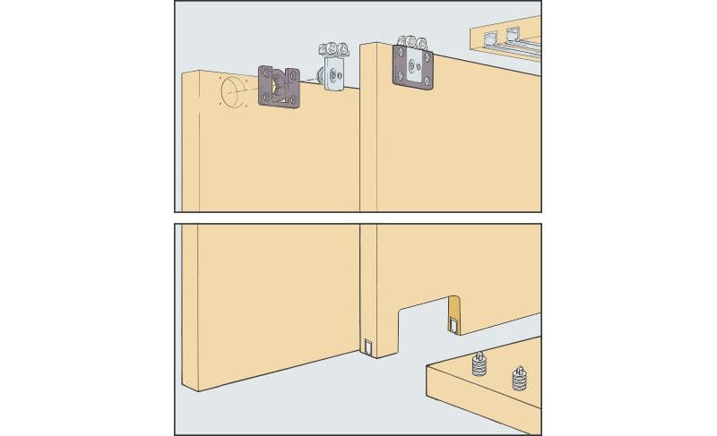 ENOX Wooden Cabinet Sliding Fitting ESLD - 1101