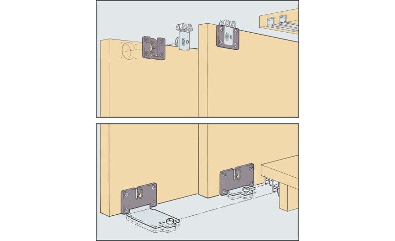 ENOX Wooden Cabinet Sliding Fitting ESLD - 1102