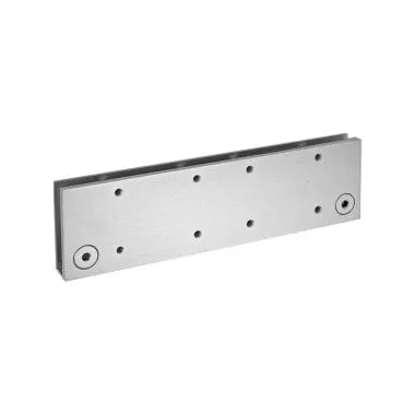 Mounting Plate for Glass Door Installation of Door Closer NSK 980 | Finish: Silver