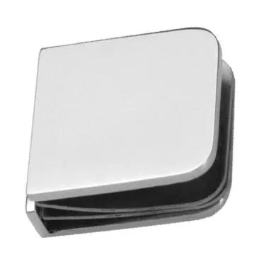 Glass Connector for Wall/Floor Mounting | Finish: Satin Stainless Steel