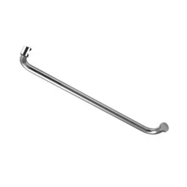 Towel Bar With Knob | Finish: Polished Stainless Steel