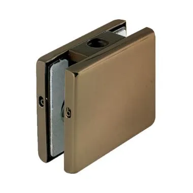 Wall to Glass Clamping Patch | Finish: Tan Brass