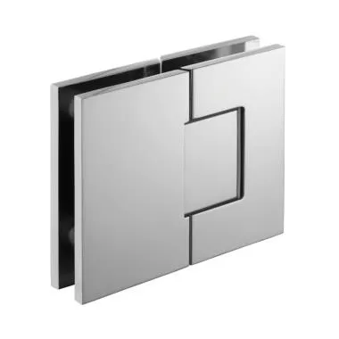 Glass to Glass 180° Hinge | Finish: Chrome Polished