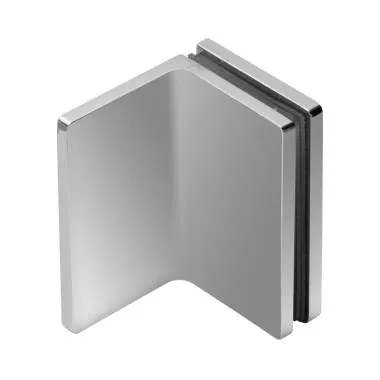 Wall-to-Glass Bracket (For Fixed Glass) | Finish: Chrome Polished