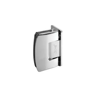 Glass Door Offset Hinge Connected To Wall | Finish: Chrome Polished