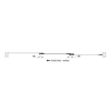 3 Panel Sliding Door Set (Left Hand Opening) | Finish: Aluminum Anodized