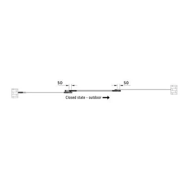 3 Panel Sliding Door Set (Right Hand Opening) | Finish: Aluminium Anodized