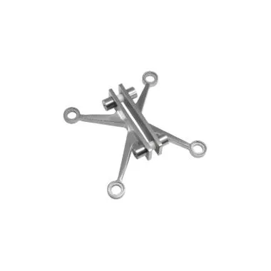4 Way Spider with Fin | Finish: Satin Stainless Steel