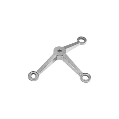 3 Way Spider without Fin | Finish: Satin Stainless Steel