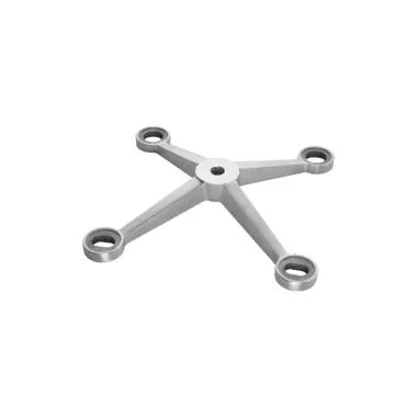4 Way Spider without Fin | Finish: Satin Stainless Steel