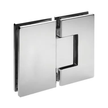 Glass-to-Glass Hinge 180° | Finish: Satin Stainless Steel
