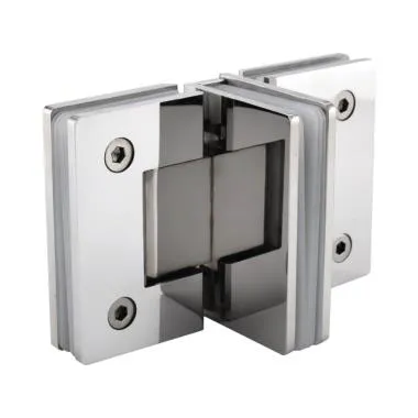 Double Action 3-Way T Shower Hinges | Finish: Polished Stainless Steel