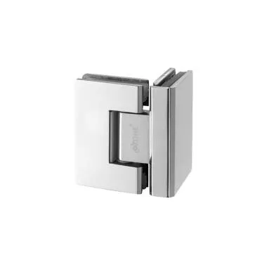 Glass-to-Glass Hinge 90° | Finish: Polished Stainless Steel