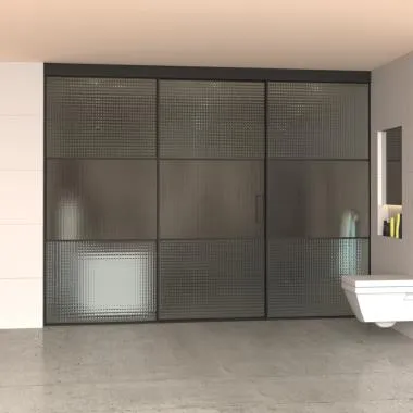 Slim Frame (4516) Sliding Shower System (2+1)