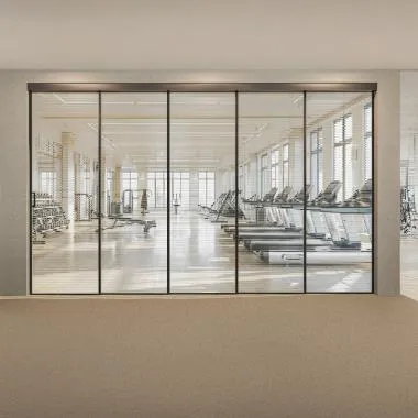 Slim Frame (4516) Telescopic Sliding System (1+4) | Finish: Black Matt