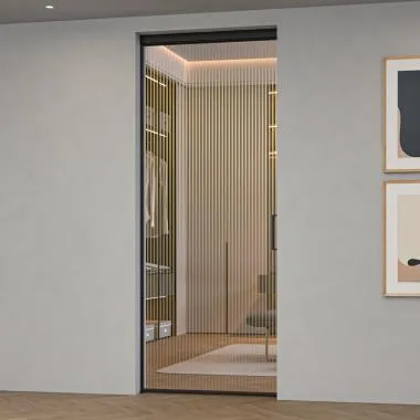 Linea Slim Frame (4507) Pocket Sliding System | Finish: Black Matt