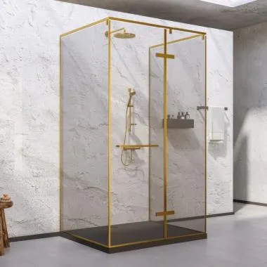 Cascade C-Type Shower Enclosure | Finish: Gun Grey