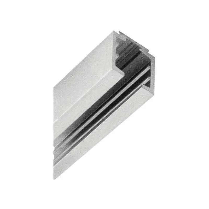 Aluminium Anodized Track for Sliding Door Panels | Length: 2 Meter | Finish: Aluminium Anodized
