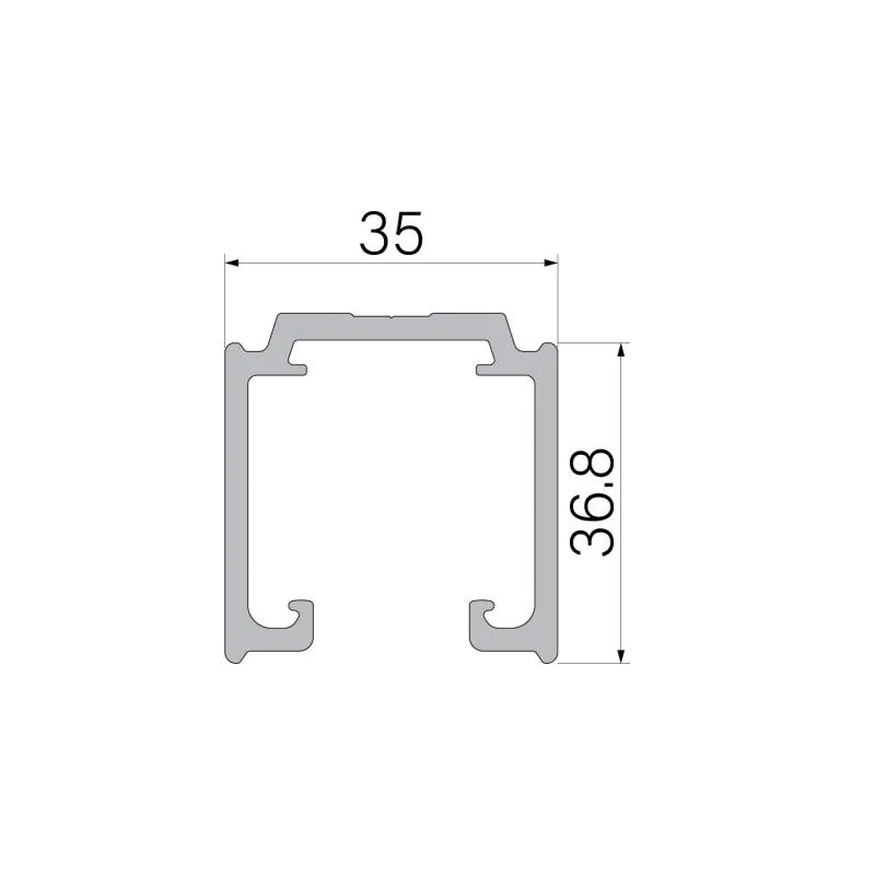 Top Track | Sliding System Accessories| Length: 2 Meter