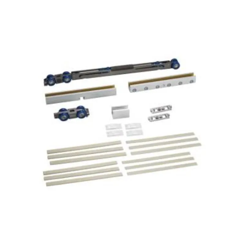 Soft-Close Glass Sliding System | Finish: Stainless Steel