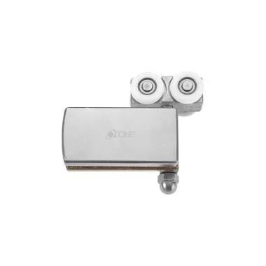 End Sliding Folding Panel Fitting with Roller | Finish: Satin Stainless Steel
