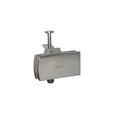 End Panel Fitting With Bottom Pivot (For Odd Panels) | Finish: Satin Stainless Steel