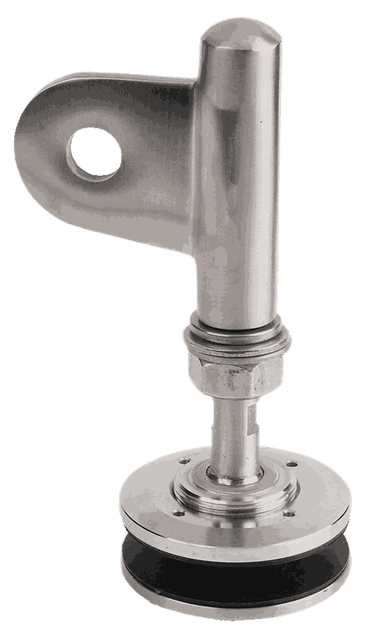 The TCF-02 Adjustable Glass Connector for TCF-316 provides a versatile and secure solution for attaching glass panels with adjustable angles for optimal alignment and aesthetics